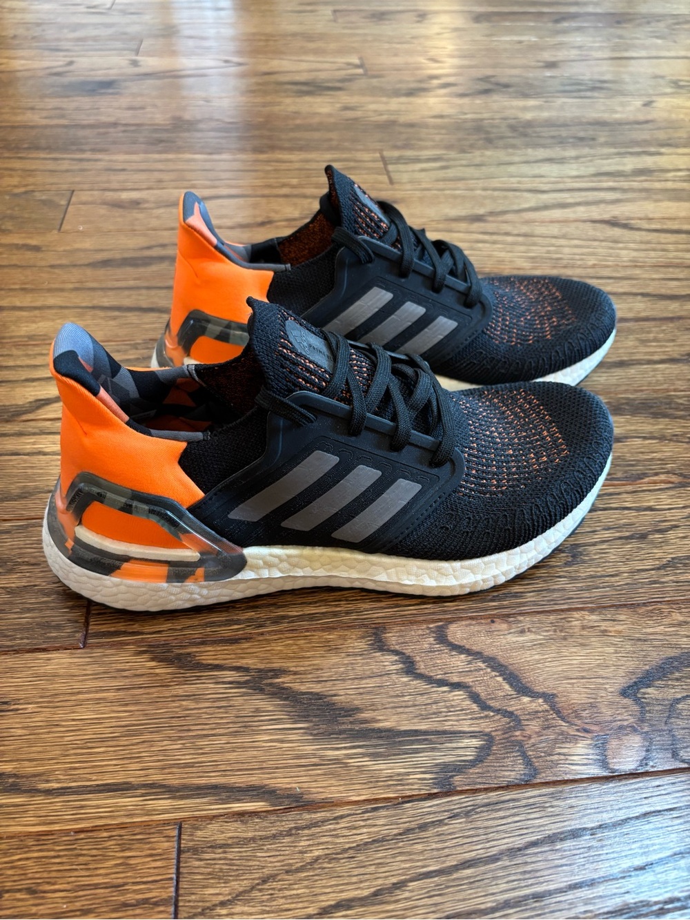 Adidas Women’s Solarboost Running Shoes in Black & Orange